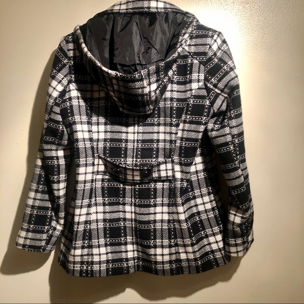 Plaid Peacoat - Picture 4 of 5